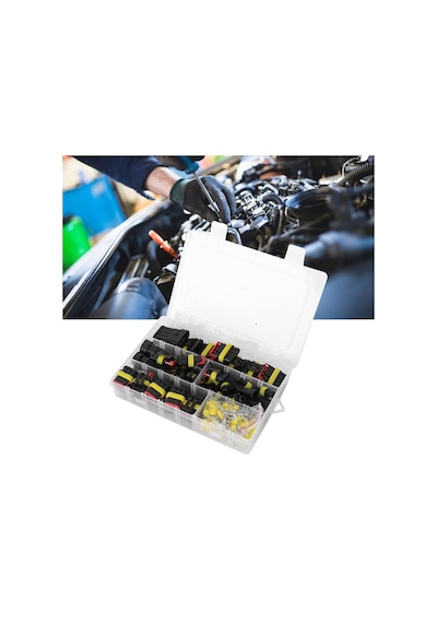 Powermaster Pm-28532 Hıd Jst Konnektör Seti Oto Araç Elektrik Tesisat Kablo Soketleri Su Geçirmez 352 Parça