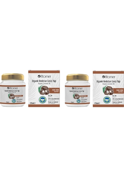Organik Hindistan Cevizi Yağı Paketi 2x175 Ml 175 ML