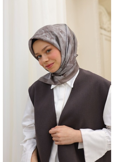 Silk Home Shiny Eşarp 75002-54 Koyu Vizon, Açık Vizon