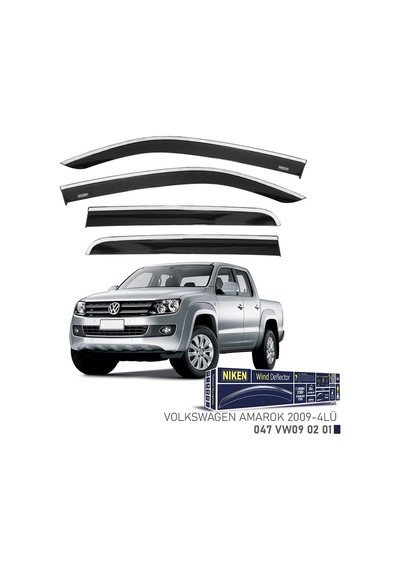 Niken Vw Amarok 2009- Kromlu Cam Rüzgarlığı 4 Lü
