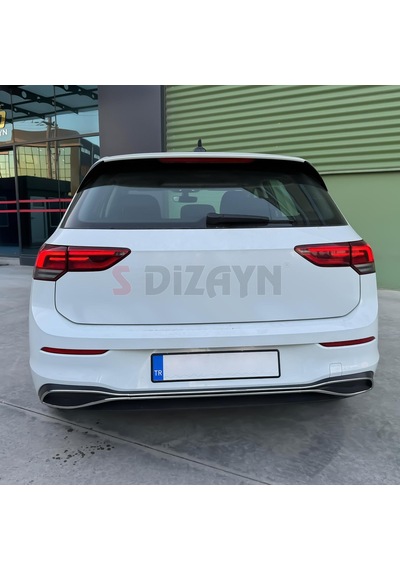 S-dizayn Vw Golf 8 Egzoz Görünümü Difüzör 4 Prç. 2020 Üzeri