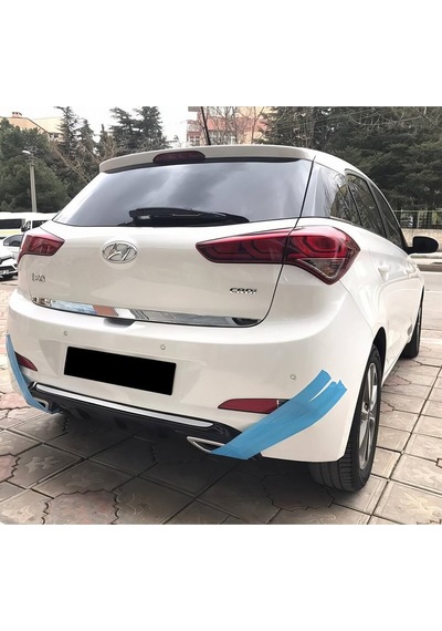 Hyundai İ20 2015-2017 Egzoz Görünümlü Parlak Siyah Difüzör Plastik Boyalı