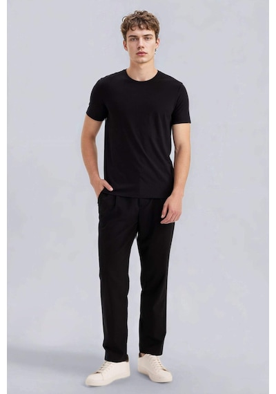 Defacto Slim Fit Tişört M6606az26spbk81 Siyah-bk81