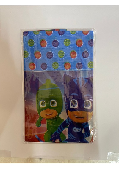 Özel Seri Pijamaskeli Plastik Masa Örtüsü 120 180 Cm Temalı Hazırlık Sofra Çok Renkli