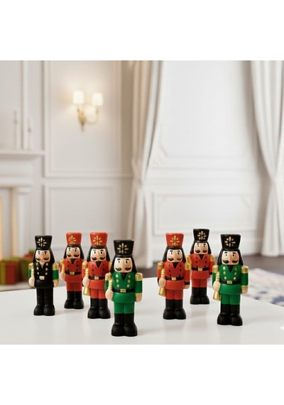 6lı Kurşun Asker Biblo 13 Cm Boy 5 Cm En, Özel Kutusunda Yılbaşı Ve Özel Gün Hediyesi 01