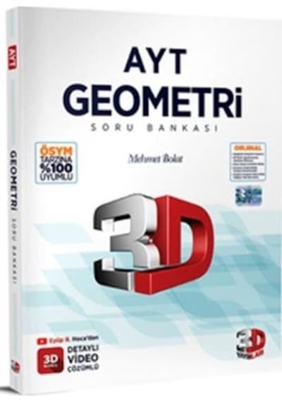 2023 AYT Geometri Soru Bankası -  3D Yayınları