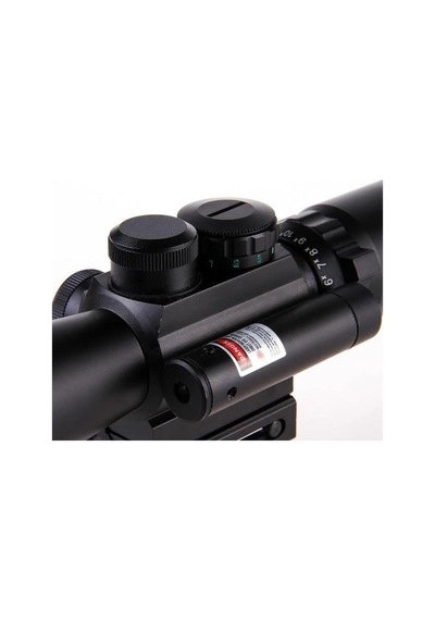 3.510x40 Zoomlu Dürbünü Lazerli Dürbün Çok Renkli