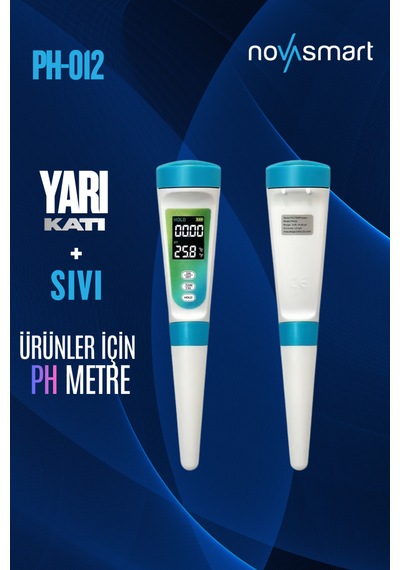 Ph-012 Yarı Katı Ve Sıvı Numuneler Için Dijital Ph Metre