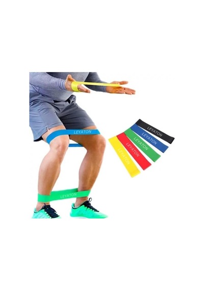 Tr Latex Aerobik Ve Yoga Bandı 5li Karışık Çok Renkli, Tek Ebat, Csf5plclf, Karışık, Çok Renkli Diğer