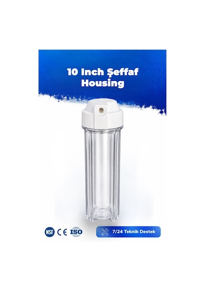 10 Inch Şeffaf Housing