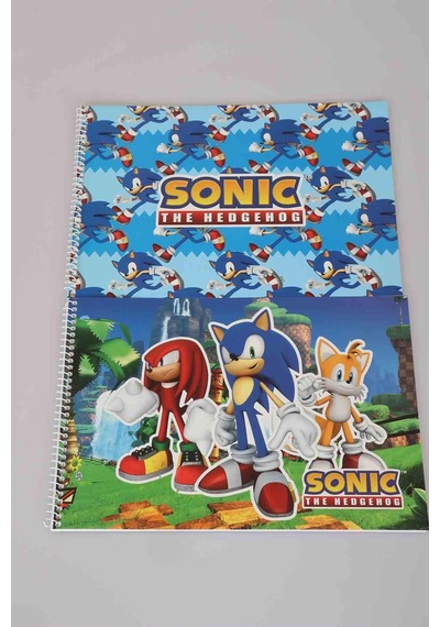 X Dekomus Lisanslı Sonic Resim Defteri 17x24 Cm 15 Yaprak Tek Adet Altın