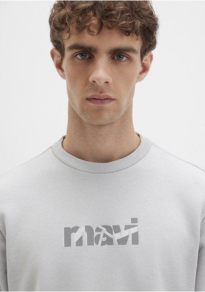 Mavi - Mavi Baskılı Gri Sweatshirt 0s10402-70075 Gri