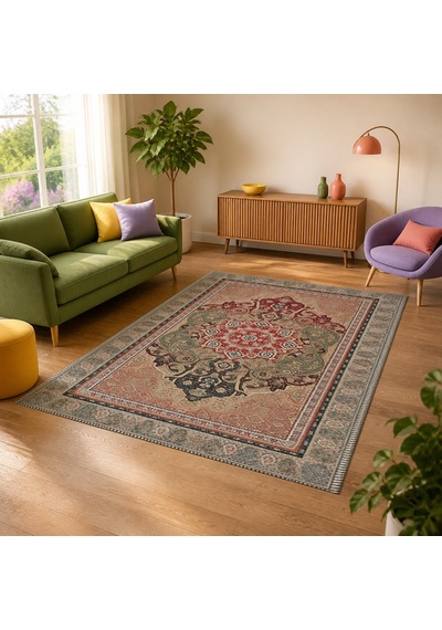 Kartela Halı Luma Halı Jüt Taban Dokuma Halı - 60 X 90 Cm Çok Renkli