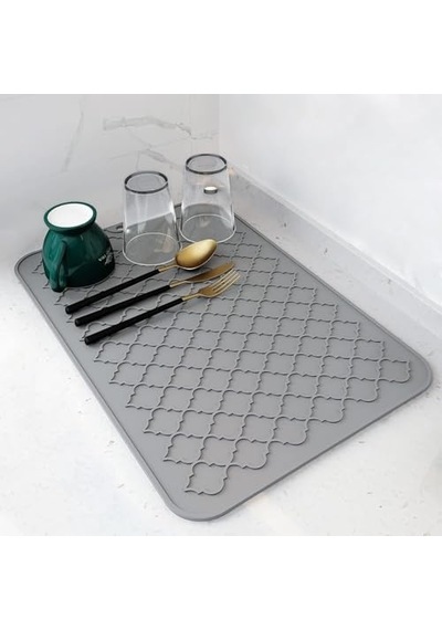 Aputue Bulaşık Yıkama Matı, 40x30 Cm Silikon Mutfak Paspası, Kolay Temizlenen Bulaşık Kurutma Matı, Isıya Dayanıklı Sıcak Tencere Altlığı, Tezgah Veya Lavabo İçin, Buzdolabı Ve Çekmece Astarı Gri Açık Gri Aputue Bulaşık Yıkama Matı, 40x30 Cm Silikon Mutfak Paspası, Kolay Temizlenen Bulaşık Kurutma Matı, Isıya Dayanıklı Sıcak Tencere Altlığı, Tezgah Veya Lavabo İçin, Buzdolabı Ve Çekmece Astarı Gri Açık Gri
