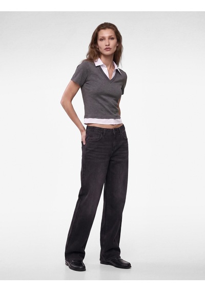 Koton Çift Kumaş Kullanımlı Katmanlı Slim Fit Kısa Kollu Gömlek Detaylı Tişört Gri 7wak70010ek Koton Çift Kumaş Kullanımlı Katmanlı Slim Fit Kısa Kollu Gömlek Detaylı Tişört Gri 7wak70010ek