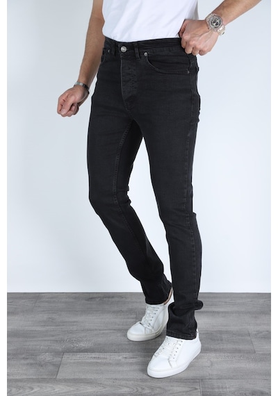 Myrab Denim Erkek Siyah Regular Fit Rahat Kesim Denim Siyah Jeans