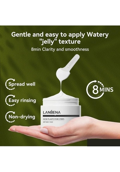 Lanbena Siyah Nokta Maskesi & 60 Adet Siyah Nokta Bandı Nose Plants