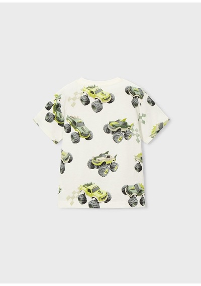Mayoral Erkek Çocuk Baskılı Tshirt Krem Krem