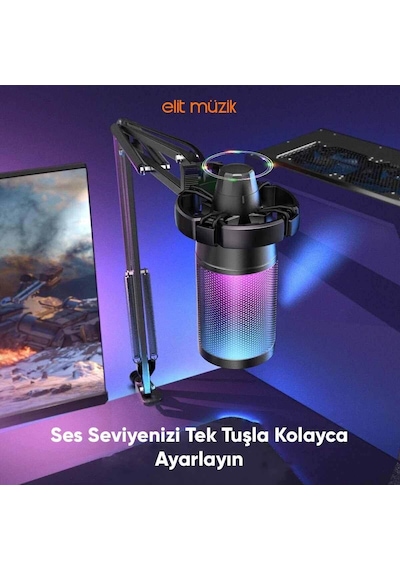 Fifine Ampligame A6T Twitch Youtuber Yayıncı USB Mikrofon Seti