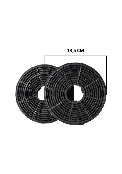 Esty 1390 W6 Beyaz Aspiratör Karbon Filtre 1 Takım - 2 Adet