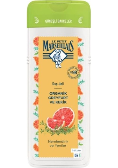 Le Petit Marseillais Güneşli Bahçeler Organik Greyfurt ve Kekik Duş Jeli 400 ML