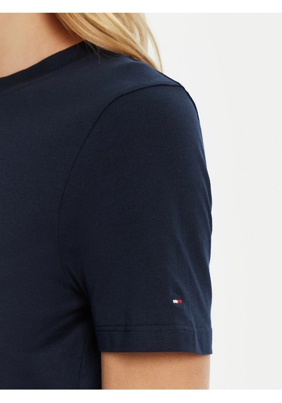 Tommy Hilfiger Tommy Hılfıger Kadın T-shırt Ww0ww45428-c1g Lacivert