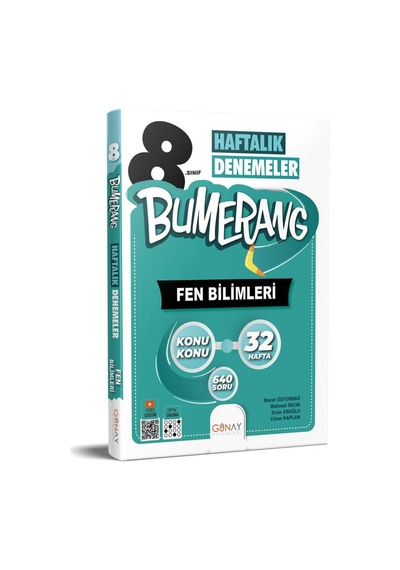 Günay Güncel 8. Sınıf Bumerang Haftalık Denemeler Fen Bilimleri
