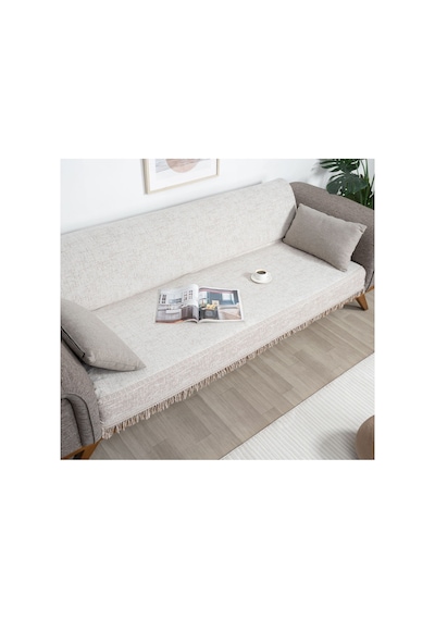 Çok Amaçlı Pamuklu Örtü- Kanepe-koltuk Şalı-koltuk Örtüsü 170x220-771 Kahverengi