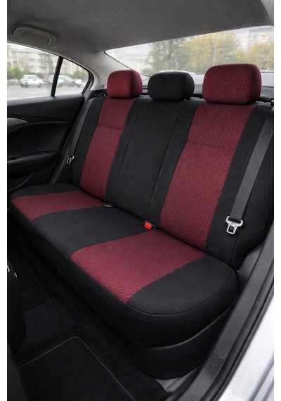 Dodge Se Nitro Jeep 2008 2+1 Ticari Aracınıza Uyum Sağlayan Oto Koltuk Kılıfı -bordo Ticari