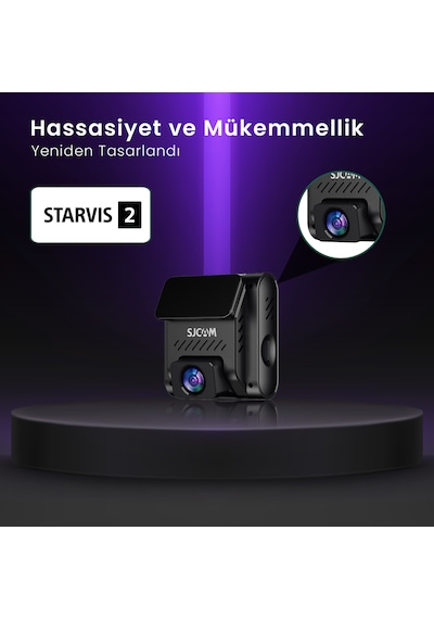 Sjcam M60 Gps 4k Hdr Sony Sensör Cmos Lens Araç Kamerası Siyah