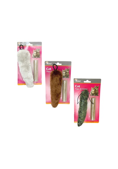 Eastland 4 x 17 CM Kedi Otlu Kedi Oyuncağı Çok Renkli