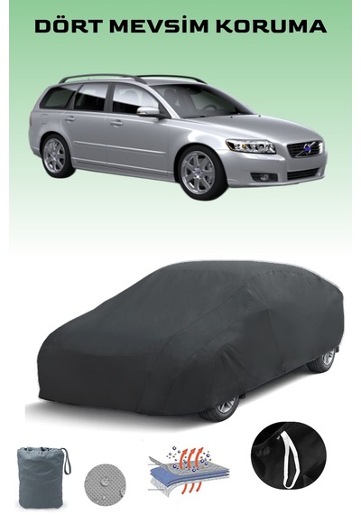 Siyah, Volvo V50, Araba Brandası, Oto Örtüsü, Araba Çadırı Siyah