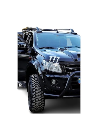 Mitsubishi L200 2019+ Paslanmaz Portbagaj Tavan Çıtası Barı Siyah