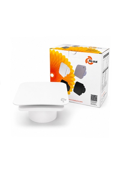 Plastik Aspiratör 120 Beyaz Banyo Tuvalet Havalandırma Aspiratörü 16w 1900rpm 80m3/h Ebt-120sb 5286