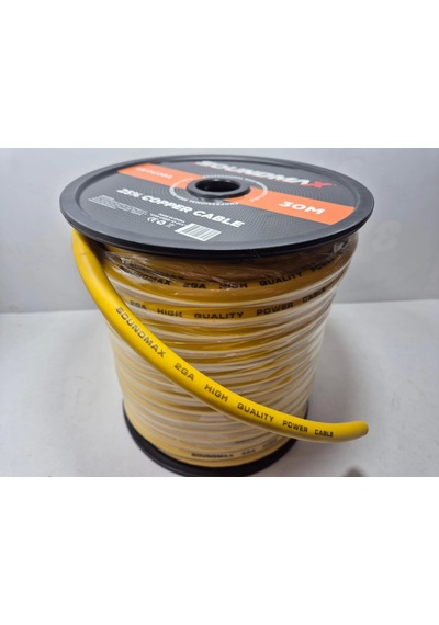 Soundmax Amfi Güç Kablosu 2ga 6 Metre - %25 Bakır 2ga Anfi Power Kablosu - 6 Mt