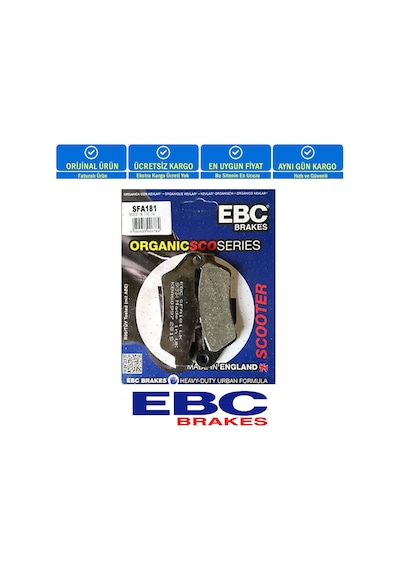 Gilera Nexus 500-500 Sp 2003-2012 Org Ön Fr Balata Ebc Sfa181