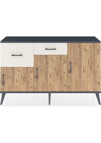 Arges Konsol 3 Raflı 2 Çekmeceli 3 Kapaklı 132x30x83 Antrasit-çam/aytaşı Çam/aytaşı Arges Konsol 3 Raflı 2 Çekmeceli 3 Kapaklı 132x30x83 Antrasit-çam/aytaşı Çam/aytaşı