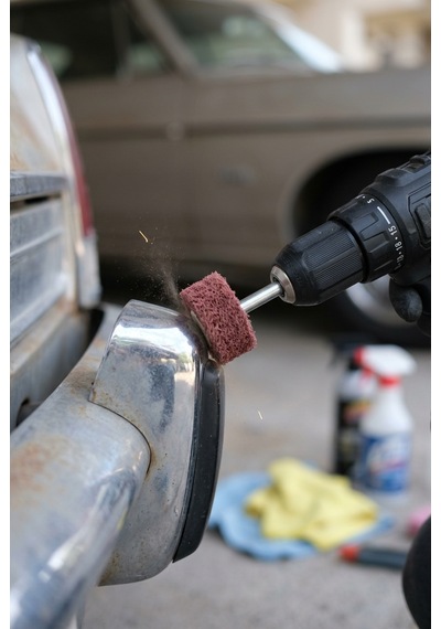 25x25 + 40x20 Mm Saplı Skoç Seti 2 Adet Matkap Ucu Temizleme Ve Parlatma Mopu