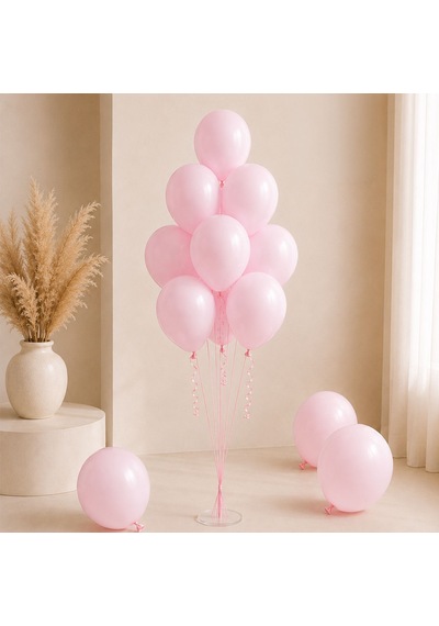 Bebek Pembe Renk Lateks Pastel Balon 30 Cm - 50 Adet Açık Pembe