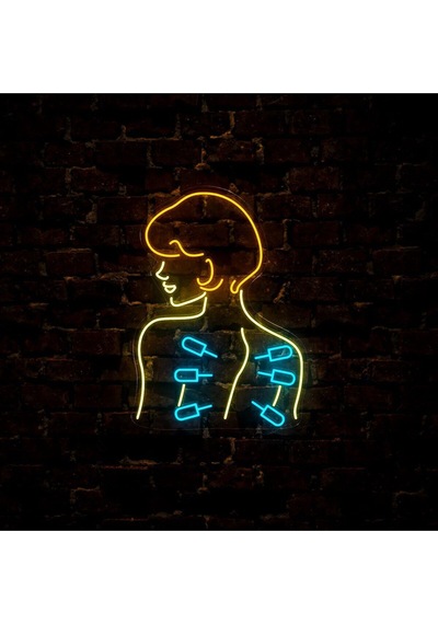 Akupunktur Neon Tabela Çok Renkli