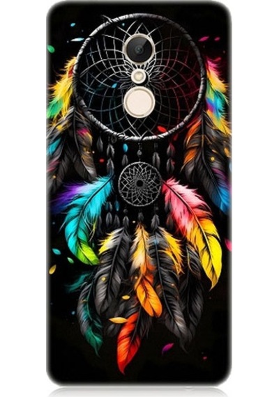 Xiaomi Redmi 5 Uyumlu Renki Dream Catcher Düş Kapanı Desenli Silikon Kılıf