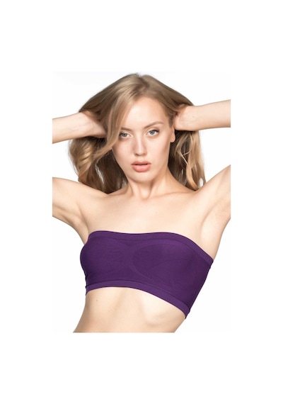 Mor Mı Emay 4002 Soft Straplez Büstiyer Mor