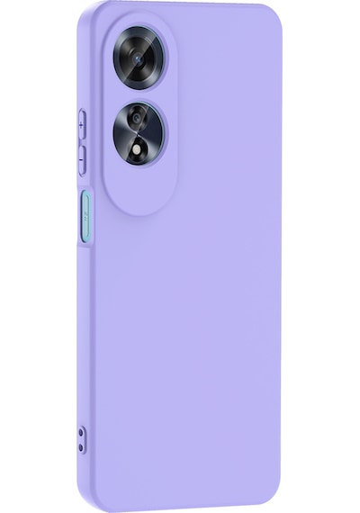 Oppo A60 Uyumlu Zore Mara Lansman Kapak-koyu Mor Koyu Mor