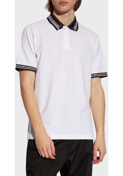 Versace Jeans Couture Erkek Polo Yaka T Shirt 76gagt09 Cj01t 003 Beyaz