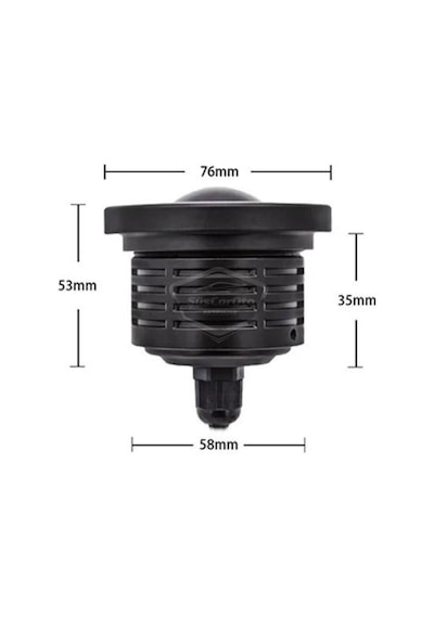 Ford Focus 3 2011-2014 Uyumlu Mercekli Angel Sis Farı Metal 76 Mm Sarı Halkalı Gündüz Farı Angel Eyes 2 Adet 01
