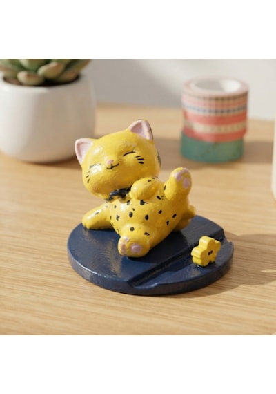 Kedi Telefon Tutucu Stand O21 7x8 Cm