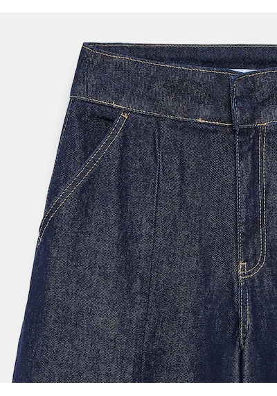 Dilvin 72390 %100 Pamuk Baggy Jean Lacivert
