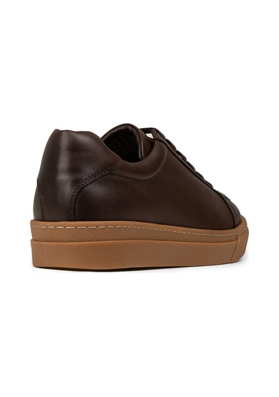Deery Erkek Kahverengi Hakiki Deri Sneaker Ayakkabı - 02018mkhvc01 Kahverengi