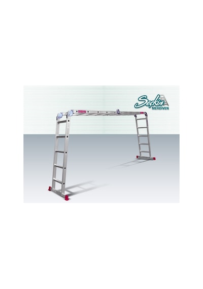 Seçkin 4X5 20 Basamaklı 5.70M Akrobat Merdiven