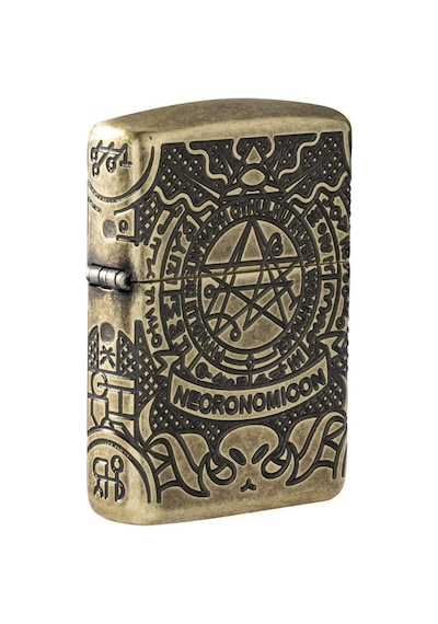 Zippo Armor Occult Necronomicon Dizayn Çakmak Sarı